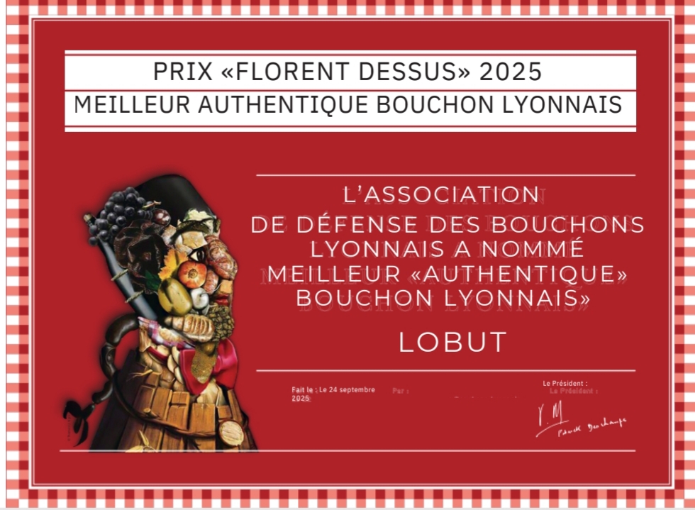 Le Prix Authentique Bouchon 2024.